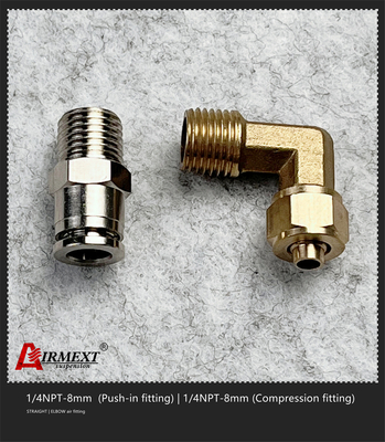 1/4NPT-8mm Quick Connect Air Fittings Air Compressor 90 Degree Elbow Fitting